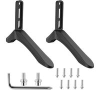 2 Pcs Universal TV Stand Replacement Legs Plastic Pedestal Base with Screws Table Top TV Stand Base for 32-65 Inch LCD LED Plasma Flat Screen