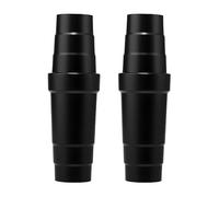 2 Pcs Universal Vacuum Hose Adapter - Dust Extractor Hose Adaptor for 31.5-45mm Pipes, Heavy-Duty Power Tool Accessory for Table Saw/Circular Saw/Grinder, Leak-Proof Dust Extraction Connector (Black)