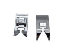 2 Pcs Universal Zig Zag Sewing Machine Foot, Stainless Steel Low Shank Presser Foot for Most Household Sewing Machines (Silver)