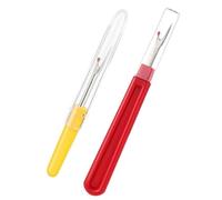 2 pcs Unpicker Sewing Tool,Quick Stitch Unpicker Tool,Sewing Seam Rippers,Stitch Ripper Quick Sharp Unpick,for Hemlines,Seams,Pockets,Sewing Accessories Haberdashery,DIY Craft(Yellow, Red)