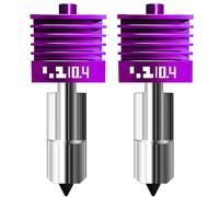 2 Pcs Upgraded 0.4mm H2D/H2S/H2C/P2S Hotend with Anti-Stick MPVD Coating - High Speed Hardened Steel P2S Nozzle for Bambu Lab P2S,H2 Series,A1/A1MINI 3D Printers, Bamboo Lab Parts & Accessories