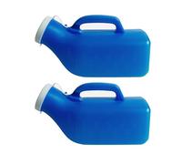 2 Pcs Urine Bottles Male Urinal for Men, Pee Bottle for Mens Spill Proof, 1200ml Portable Urinals for with Lid