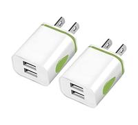 2 Pcs Usa Usb Charger Plug Adapter, Uk to Usa Plug Adapter with Usb, 2 Pin Usb A Plug Us Travel Adapters with Dual Ports, Usa Travel Adapters for Charging Smartphones Shavers Toothbrushes During US