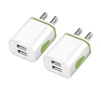 2 Pcs Usa Usb Charger Plug Adapter With, 2 Pin Usb a Plug Us Travel Adapter, With Dual Ports, Perfect for Charging Smartphones, Shavers & Toothbrushes During US Travels
