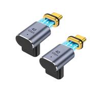 2 Pcs Usb C Magnetic Adapter 40gbps, 24 Pin Usb Adapter,pd100w ,8k@60hz,type-c Extender, For ,,gala