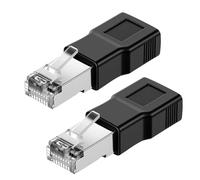 2 PCS USB to Ethernet Adapter, Ethernet to USB Adapter Rj45 Ethernets Adapters Female Converter Ethernets Cable Male Conversion Adapters for Camera with Network Function, Adsl Modem, Printer et