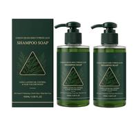2 Pcs Usman Grass Shampoo Soap, Clarifying Shampoo with Usman Grass Extract, Green Soap Shampoo, Calming & Strengthens & Smooths Hair, Deep Cleans, Hair Volume, Herbal Hair Soap