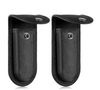 2 Pcs Utility Knife Pouch Holder 6 Inch Folding Knife Pouch Oxford Knife Case Pocket Knife Sheath with Belt Loop for Outdoor Hiking Camping Fishing,No Knives (Black)