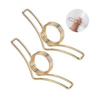 2 PCS V-Shape Book Page Holder, Metal Thumb Books Opener Holder, Gold Page Holders for Thumb, Finger Books Holders Ring for Book Lovers Readers Student Teacher Reading Accessories Gifts