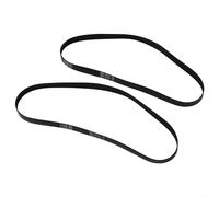 2 Pcs Vacuum Belts Replacement for VAX W86-DP-B W86DPB 2124 Dual Power Carpet Cleaner Spare Parts, Vacuums Cleaner Accessories, Rubber Black