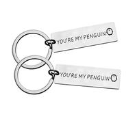 2 PCs Valentines Day Gift For Girlfriend Boyfriend Anniversary Wedding Gift For Wife Husband Romantic Gifts For Her Him Couples Keyrings Penguin Gifts You Are My Penguin I Found My Penguin Keyring