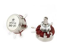 2 Pcs Variable Resistors Rotary Taper Carbon Potentiometer 2W 2.2M Potentiometers Ohm WTH118 Specialised accessories