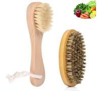 2 PCS Vegetable Brush, Potato Scrubber, Vegetable Brush Scrubber for Food, Vegetable Scrubber, Vegetable Scrubbing Brush, for Cleaning Mushrooms, Potatoes, Radishes, Cucumbers, Pumpkin