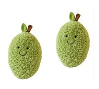 2 Pcs Vegetables Pillow Plush, Soft Kawaii Hugging Pillow Toy, Fruit Stuffed Squishy Cuddly Toy, Cute Plushie Gifts for Stress Relief, Relaxation, Room Decor & Stocking Fiillers for Kids (Style 28)