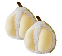 2 Pcs Vegetables Pillow Plush, Soft Kawaii Hugging Pillow Toy, Fruit Stuffed Squishy Cuddly Toy, Cute Plushie Gifts for Stress Relief, Relaxation, Room Decor & Stocking Fiillers for Kids (Style 21)