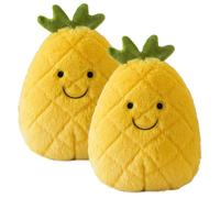 2 Pcs Vegetables Pillow Plush, Soft Kawaii Hugging Pillow Toy, Fruit Stuffed Squishy Cuddly Toy, Cute Plushie Gifts for Stress Relief, Relaxation, Room Decor & Stocking Fiillers for Kids (Style 24)
