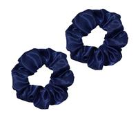 2 Pcs Velvet Scrunchies,Scrunchie for Women Soft Jersey Fabric Hair Scrunchie for Girls Bobble Elastic Hair Band Scrunchie Elastic Spring Ponytail Holder Bobbles Accessories,for Women Girls(Navy Blue)