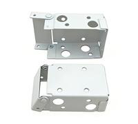 2 Pcs Venetian Blind Brackets, White Metal Box Mounting Bracket, Rectangular Bracket for Window Blinds, Headrail Bracket Track End Holder Suitable for Venetian/Wood Blinds