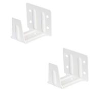2 Pcs Venetian Blind Centre Support Bracket for 2 inch Slat Wooden Blinds, Mini Window Venetian Blinds Headrail Holder, White Head Track Bracket