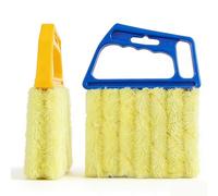 2 Pcs Venetian Blind Cleaner Tool Reusable Wet Dry Duster for Blinds Washable Microfiber Venetian Window Blind Cleaner Brush with Ergonomic Handle for Venetian Blinds Window Slat Air Conditioners