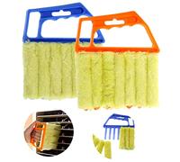2 Pcs Venetian Blind Cleaner, Window Blind Duster Brush Cleaner Tool Washable Window Shutter Cleaner Tool for Venetian Blinds Air Conditioner and Car AC Vent