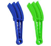 2 Pcs Venetian Wooden Blinds Duster,Washable Venetian Blind Cleaner,Microfiber Blind Cleaner Tool,for Air Conditioning Vent Cleaning Brush, Cleanings Venetians Blinds, Sponge Blinds Gap Cleaning Tool
