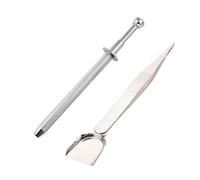 2 PCS Versatile Jewelry Holder Stainless Steel Gemstones Tweezer Gripper Perfect for Making and Nail Art Jewelry Tweezers