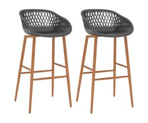(2 pcs) vidaXL 2/4x Bar Chairs Pub Bistro Chairs Counter High Bar Stools Multi Colours