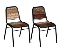 (2 pcs) vidaXL Dining Chairs Kitchen Dinner Chair Home Restaurant Dining Room Seat