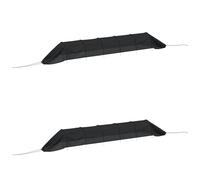 (2 pcs) vidaXL Netting Tunnels Insect Protection Net Black Steel and Polyethylene