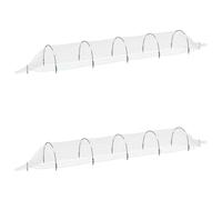 (2 pcs) vidaXL Netting Tunnels Insect Protection Net Grow Tunnel Fibreglass and PP