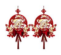 2 Pcs Vietnamese New Year Decorations 2026 Lunar New Year Decorations TET Viet NAM Red Hanging Ornaments for Home Door Wall