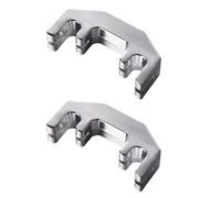 2 Pcs Violin Practice Mute Metal Violin Silencer for 1/2, 3/4, 4/4 Violin Fiddle, Silver