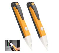 2 Pcs Voltage Tester Pen, Voltage Detector Pen Volt Stick, Electrical Tester 2 in 1 with LED Torch & Audible Tone, Non Contact Power Cable Tester for AC Voltage Detection (90V-1000V) Circuit Breakers