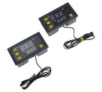 2 Pcs W3230 AC Digital Temperature Controller 5V 12V 24V for Reliable Temperature Regulation in HVAC and Seafood Machines (5V)