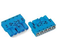 2 pcs - Wago 770 Series Lighting Connector, 5-Pole, Male, 5-Way, Cable Mount, 2