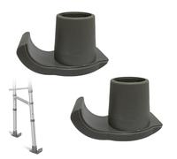 2 Pcs Walker Skis Glides for Walking Frame,Zimmer Frame Accessories,Universal Walker Ski Caps Tool,Heavy Duty Rubber Feet Ferrules,for Walkers Assist Mobility Aid,Seniors