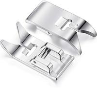 2 Pcs walking foot for sewing machine - durable and rust resistant sewing machine foot set - compatible with most domestic low shank machines