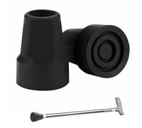 2 Pcs Walking Stick Rubber Ends, Non-Slip Stable Ferrules for Walking Sticks, TPR Material Cane Tip, Non-Slip Rubber Replacement Tips Walkings Sticks, for Elderly Crutches, Adult Hiking, Walkings