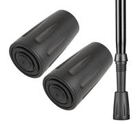 2 Pcs Walking Stick Rubber Tips, Replacement Rubber Pole Ends Trekking Poles Caps，Trekking Pole Tip Protector 11mm Replacement Feet Rubber Ends Caps for Walking Sticks Hiking Sticks