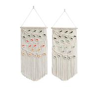 2 Pcs Wall Hanging Geometric Art Decor - Beautiful Bedroom Nursery Apartment Home Decoration, Gift for Girls Adults Birthday Christmas, 15.7" x 31.5"