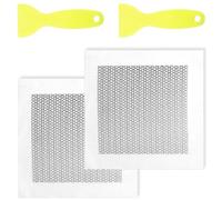 2 Pcs Wall Repair Patch, 6'' by 6'' Self Adhesive Plasterboard Fibreglass Mesh Wall Patches Plaster Repair Kit Wall Hole Filler Patch, Drywall Repair Kit for Cover Cracks Fixing Graffiti Peeling