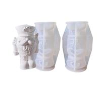 2 Pcs Walnuts Soldier Molds Casting Soldier Figurines Silicone Ornament Plasters
