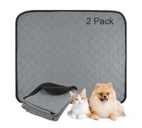 2 Pcs Washable Reusable Puppy Pads, 60 × 50 cm Waterproof Dog Puppy Mat | Super Absorbent, Leak-proof, Fast Drying, Washable Dog Training Pads for Floor Sofa Car Travel (39.4"×29.5")