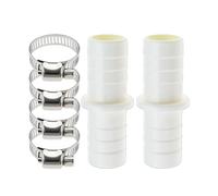 2 Pcs Washing Machine Hose Connector with 4 Clamp,Waste Pipe,Drain Extension,Connector for Dishwasher Leak-Proof to Hoses Joiner for Efficient Water Management in Kitchens,Bathrooms and More