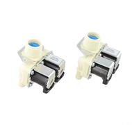 2 Pcs Washing Machine Water Inlet Valve | Double Head Solenoid Valve Replacement for Standard Appliances | AC 220V-240V | PP and Aluminum Alloy Construction | For Easy