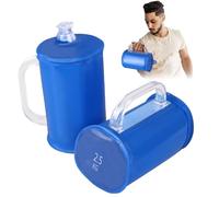 2 Pcs Water Filled Dumbbells, Transparent PVC Weight Water Bottle Portable Storage for Strength Training Fitness