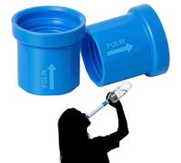 2 Pcs Water Filter Coupling Compatible with LifeStraw, Easy Drinking & Sharing, Unique Thread Fits 28mm Water Bottles & Bags, Portable Adapter Kit for Water Filtration System, Hiking Gear