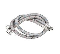 2 PCS Water Tube Sink Plumbing Hoses Woven Single Head Cold and Hot Water Inlet Pipe Kitchen Basin Faucet Connector for Kitchen(80cm)