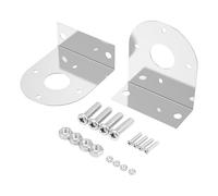 2 Pcs Watermelon LED Light Brackets 304 Stainless Steel Mounting Brackets with Pre-Drilled Holes Universal Watermelon Light L-Shape Holder for Car Truck Underglow Side Tail Roof Auxiliary Lights